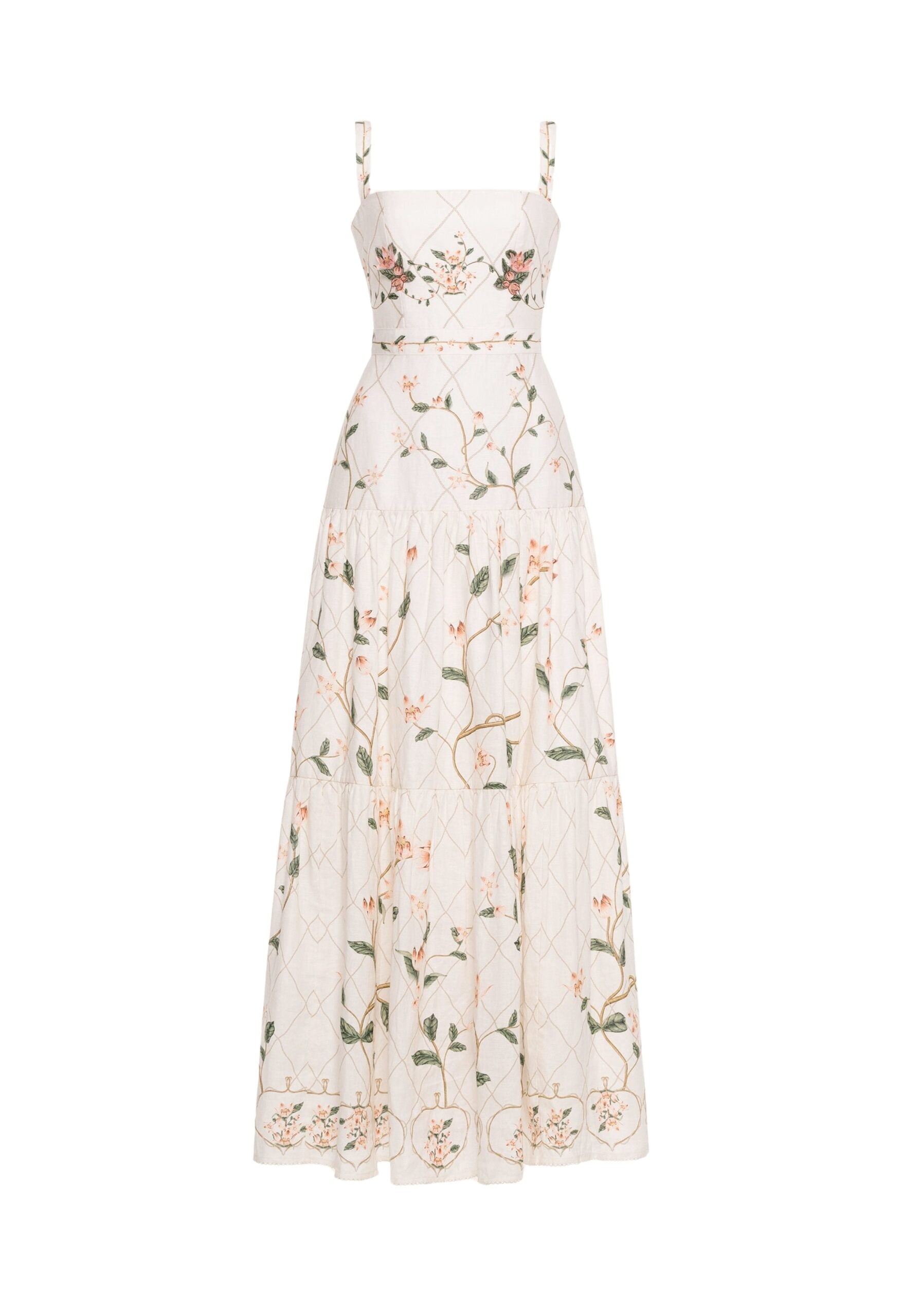 Agua by Agua Bendita Lima Navegante Maxi Dress - Agua by Agua Bendita Dresses - Artisanal Colombian Resort Wear at Luxury Shoes 