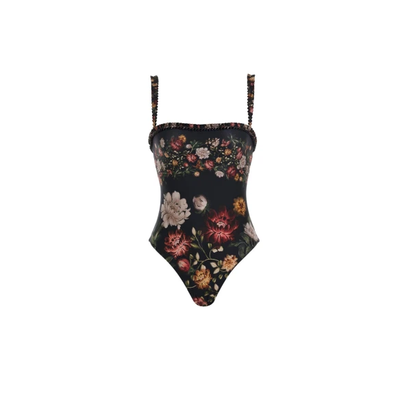 Agua by Agua Bendita Limon Paramo One Piece - Agua by Agua Bendita Beachwear - Artisanal Colombian Resort Wear at Luxury Shoes 