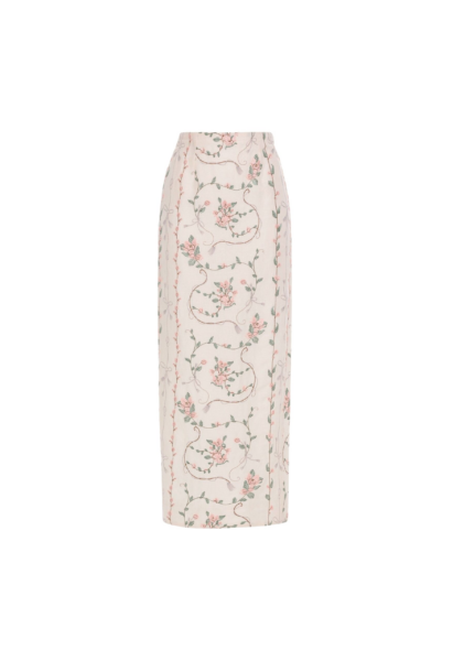 Agua by Agua Bendita Lirica Navegante Maxi Skirt - Agua by Agua Bendita Skirts - Artisanal Colombian Resort Wear at Luxury Shoes 
