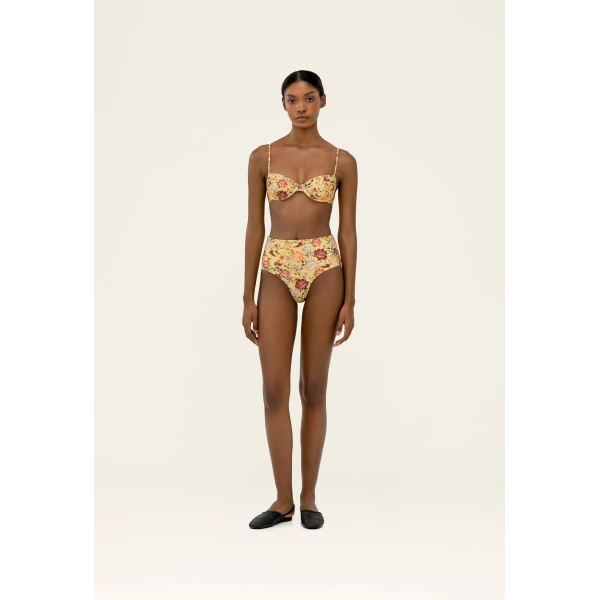 Agua By Agua Bendita Magenta Paramo Bikini Bottom, view 4