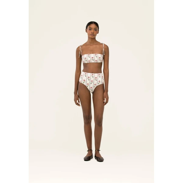 Agua By Agua Bendita Magenta Quebrada Bikini Bottom, view 4