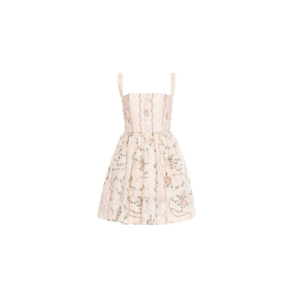 Agua by Agua Bendita Mielero Navegante Mini Dress - Agua by Agua Bendita Dresses - Artisanal Colombian Resort Wear at Luxury Shoes 