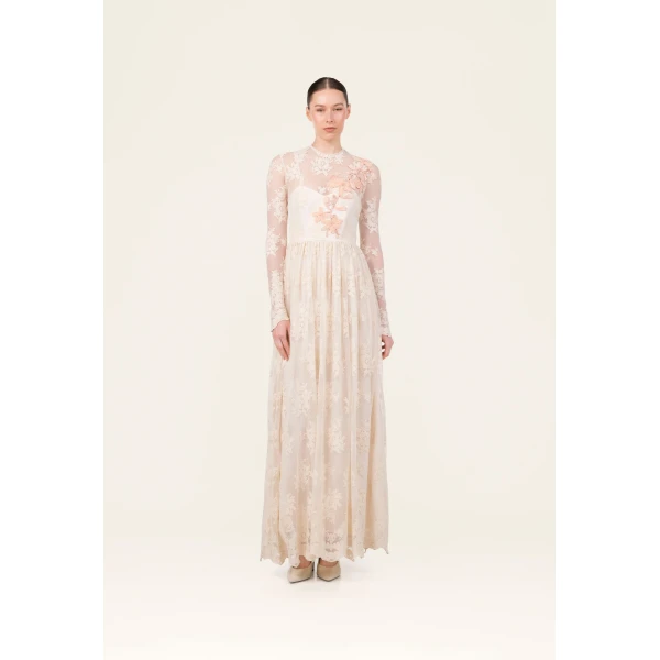 Agua By Agua Bendita Mina Arena Maxi Dress, view 5