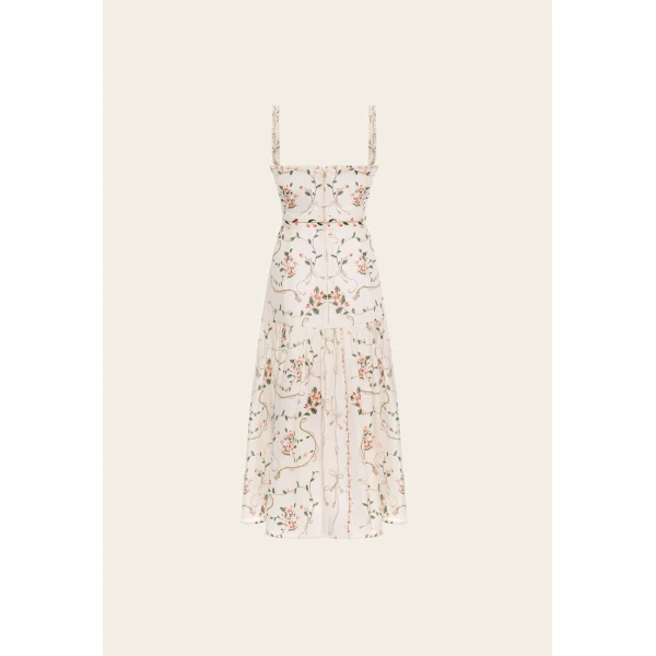 Agua By Agua Bendita Nispero Navegante Midi Dress, view 3