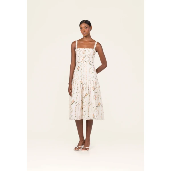 Agua By Agua Bendita Nispero Navegante Midi Dress, view 5