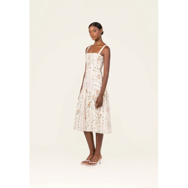 Agua By Agua Bendita Nispero Navegante Midi Dress, view 6