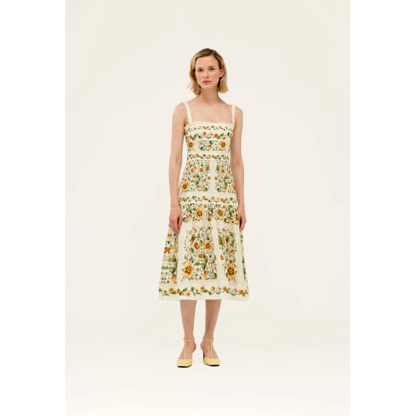 Agua By Agua Bendita Níspero Uchuva Midi Dress, view 2