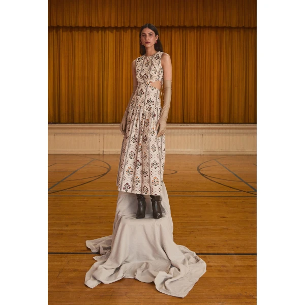 Agua By Agua Bendita Otoño Andes Midi Dress, view 3