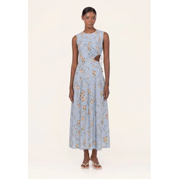 Agua By Agua Bendita Otoño Navegante Midi Dress, view 6