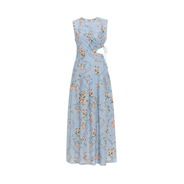 Agua By Agua Bendita Otoño Navegante Midi Dress