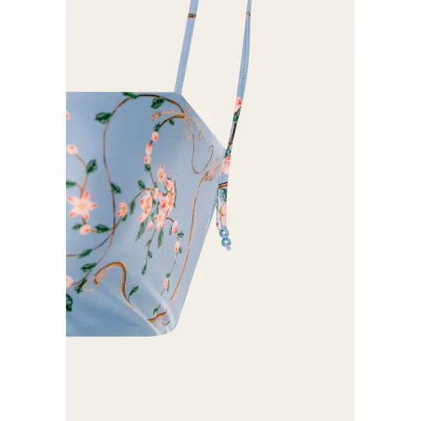 Agua By Agua Bendita Primavera Navegante Bikini Top, view 5