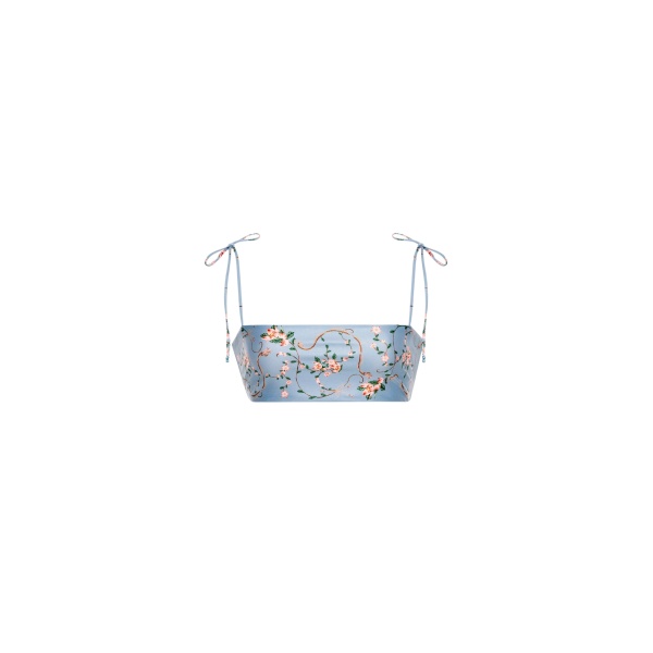Agua by Agua Bendita Primavera Navegante Bikini Top - Agua by Agua Bendita Beachwear - Artisanal Colombian Resort Wear at Luxury Shoes 