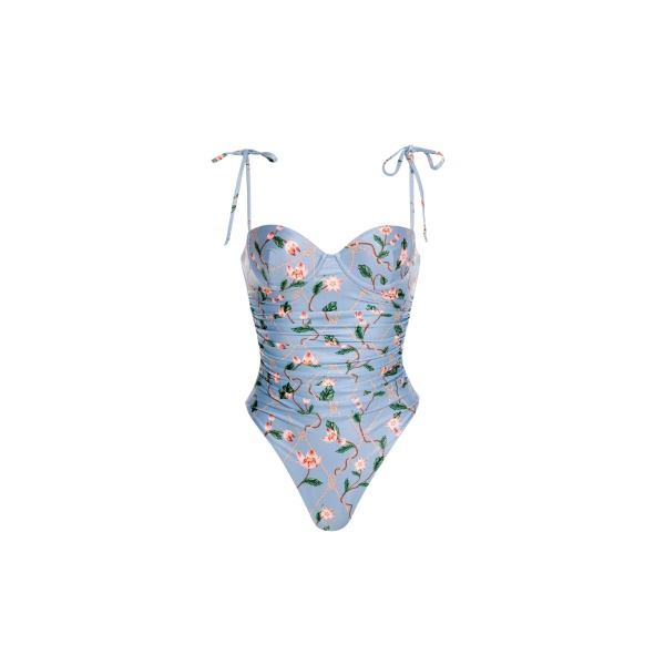 Agua by Agua Bendita Rabano Navegante One Piece - Agua by Agua Bendita Beachwear - Artisanal Colombian Resort Wear at Luxury Shoes 