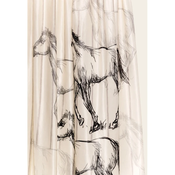 Agua By Agua Bendita Tangelo Arena Maxi Skirt, view 4