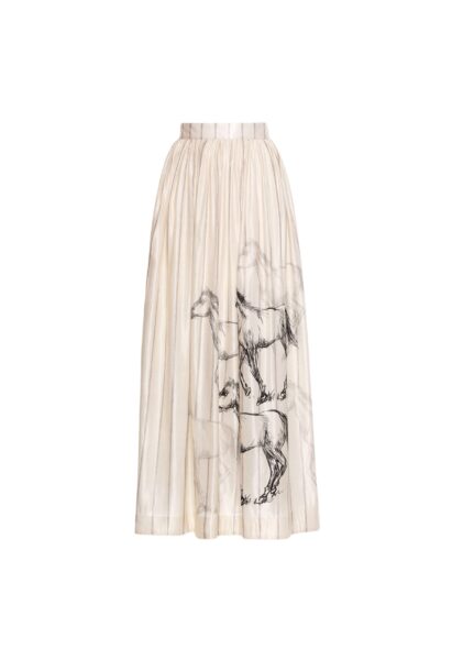 Agua by Agua Bendita Tangelo Arena Maxi Skirt - Agua by Agua Bendita Skirts - Artisanal Colombian Resort Wear at Luxury Shoes 