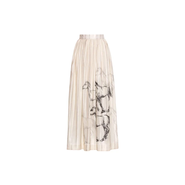 Agua By Agua Bendita Tangelo Arena Maxi Skirt