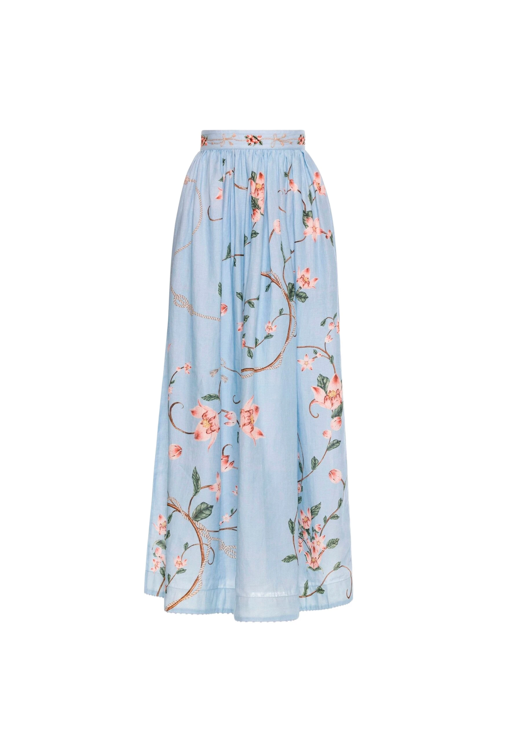 Agua By Agua Bendita Tangelo Navegante Maxi Skirt