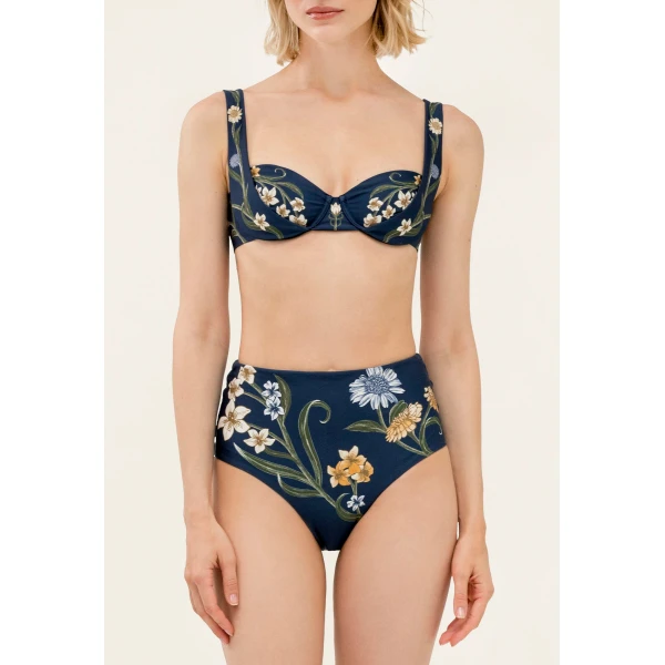 Agua By Agua Bendita Zucchini Laguna Bikini Top, view 6