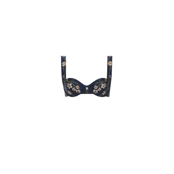 Agua by Agua Bendita Zucchini Laguna Bikini Top - Agua by Agua Bendita Beachwear - Artisanal Colombian Resort Wear at Luxury Shoes 