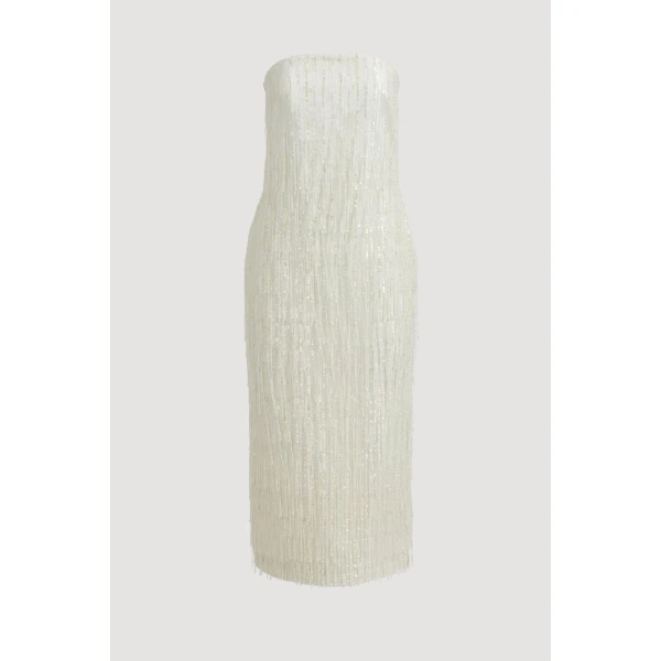 Aje Amulet Sequin Midi Dress, view 3