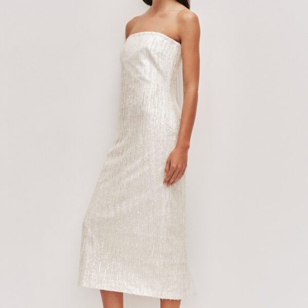 Aje Amulet Sequin Midi Dress, view 4