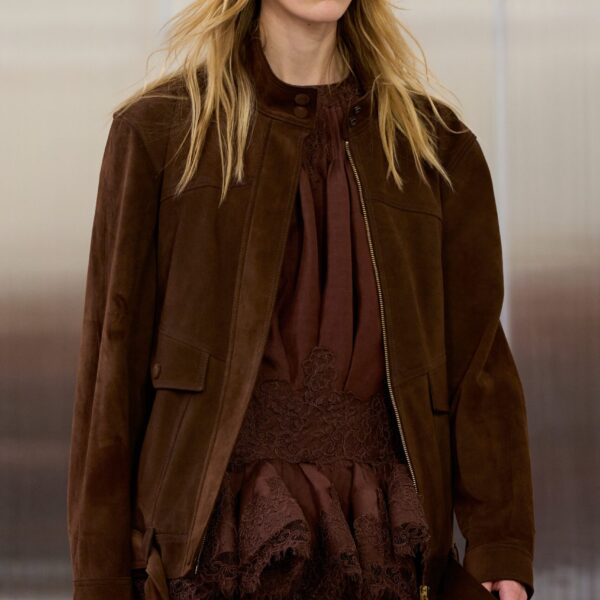 Aje Anisa Suede Leather Jacket, view 8