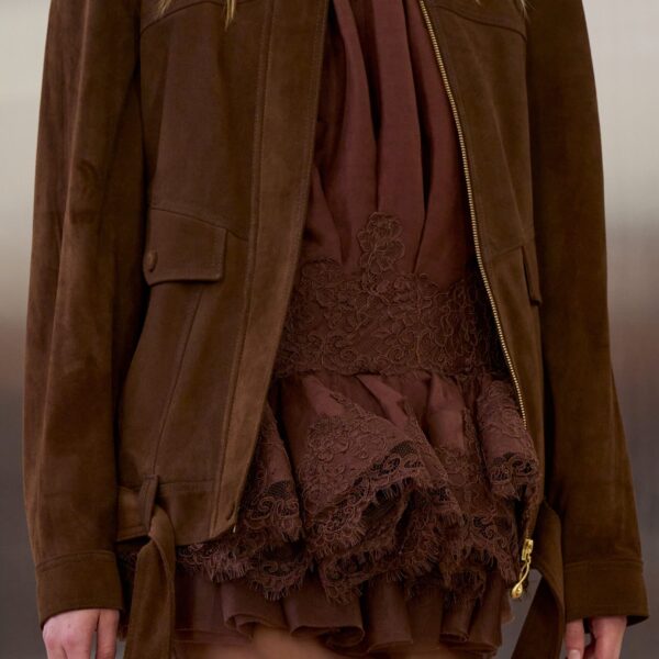 Aje Anisa Suede Leather Jacket, view 10