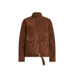 Aje Anisa Suede Leather Jacket