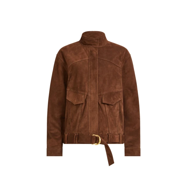Aje Anisa Suede Leather Jacket