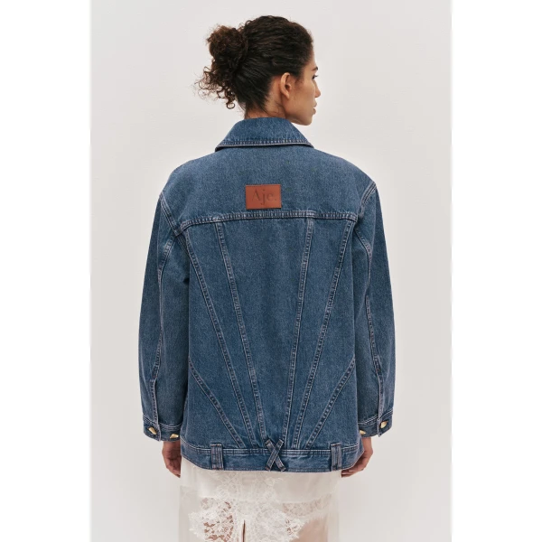 Aje Aradia Oversized Denim Jacket, view 6