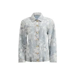 Aje Blossom Lace Denim Jacket