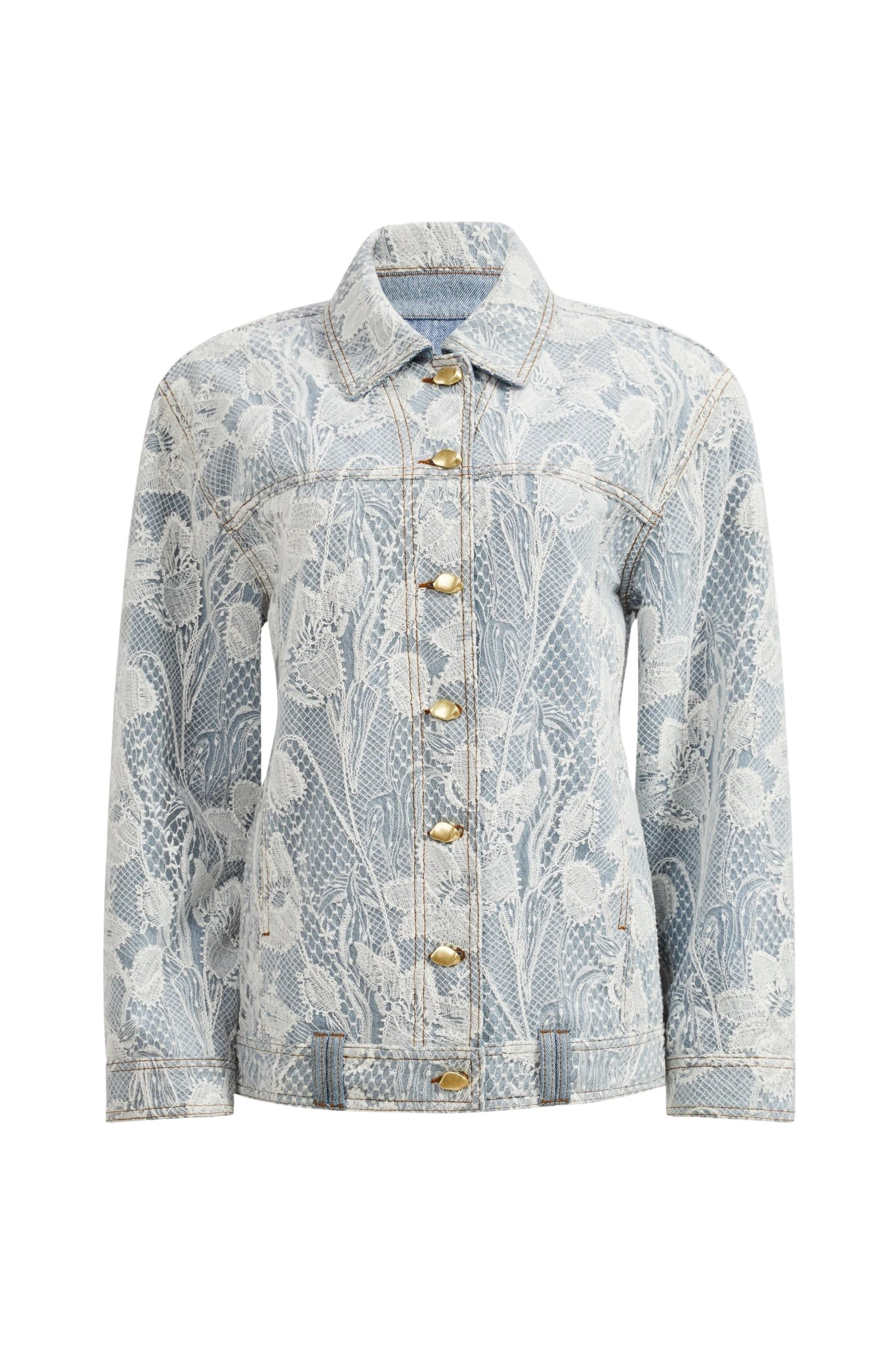 Aje-aus-Blossom-Lace-Denim-Jacket11906_nobg Aje Blossom Lace Denim Jacket