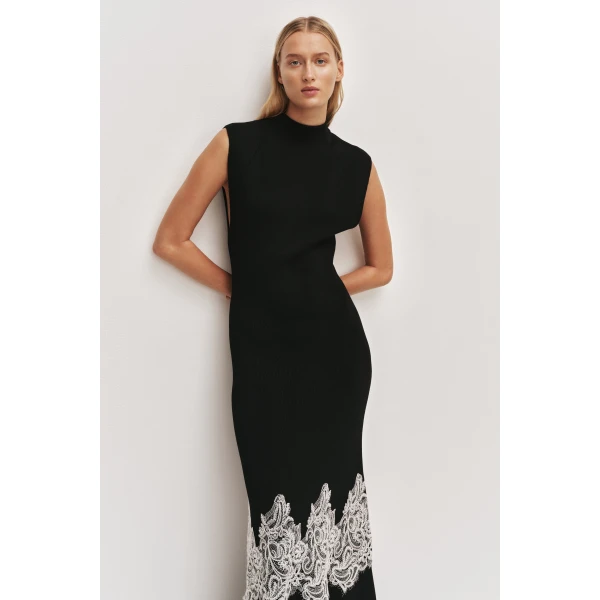 Aje Carla Knit Maxi Dress, view 4
