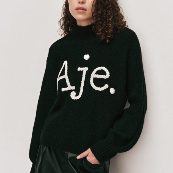 Aje Cassandre Logo Jumper Knit, view 4