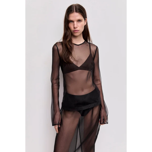 Aje Chancer Long Sleeve Top, view 5