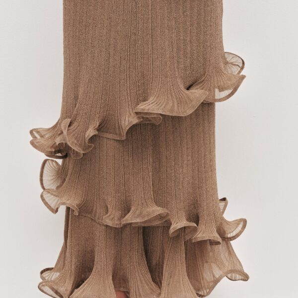 Aje Ciela Ruffle Knit Maxi Dress, view 5