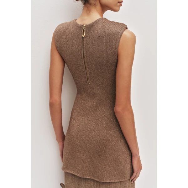 Aje Ciela Ruffle Knit Maxi Dress, view 6