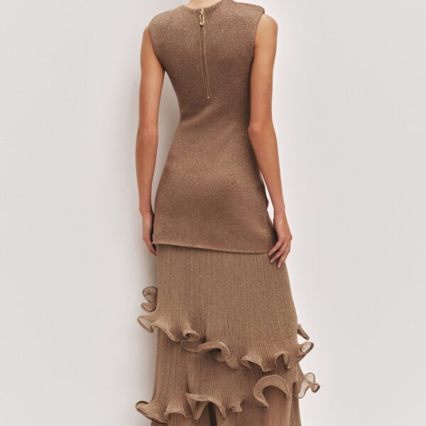 Aje Ciela Ruffle Knit Maxi Dress, view 7