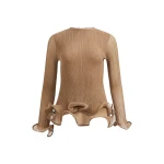 Aje Ciela Ruffle Knit Top