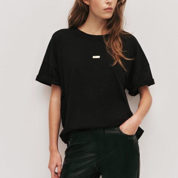Aje Daphne Oversized Tee Top, view 4