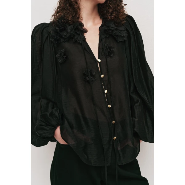 Aje Demi Blouse, view 5