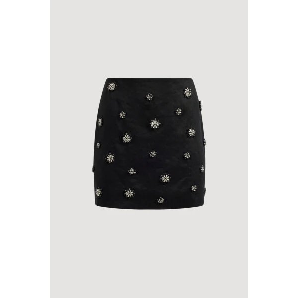 Aje Demi Crystal Mini Skirt, view 3