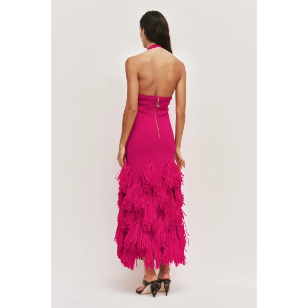 Aje Elva Raffia Knit Midi Dress, view 7