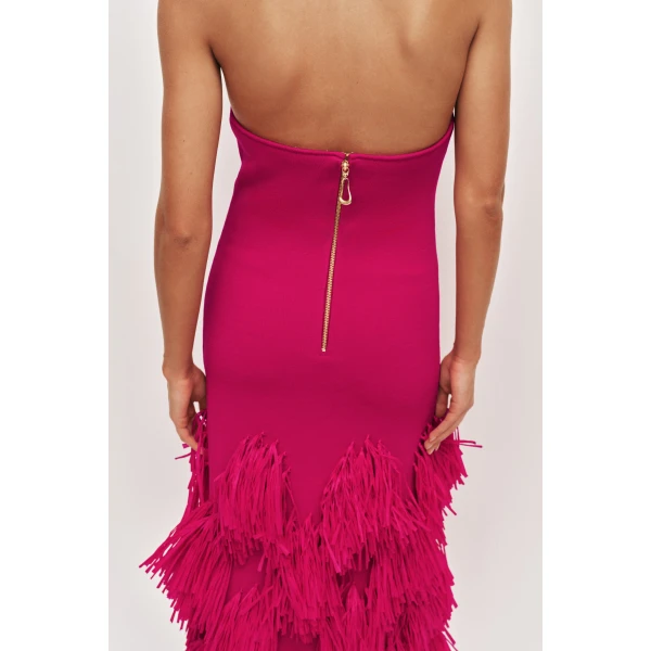 Aje Elva Raffia Knit Midi Dress, view 8