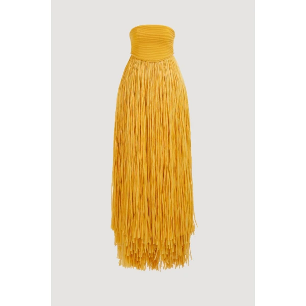 Aje Florentia Raffia Maxi Dress, view 3