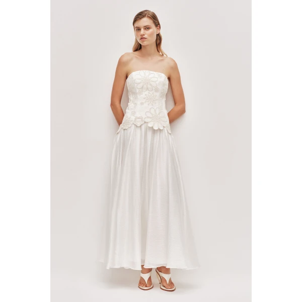 Aje Gia Embroidered Gown, view 2
