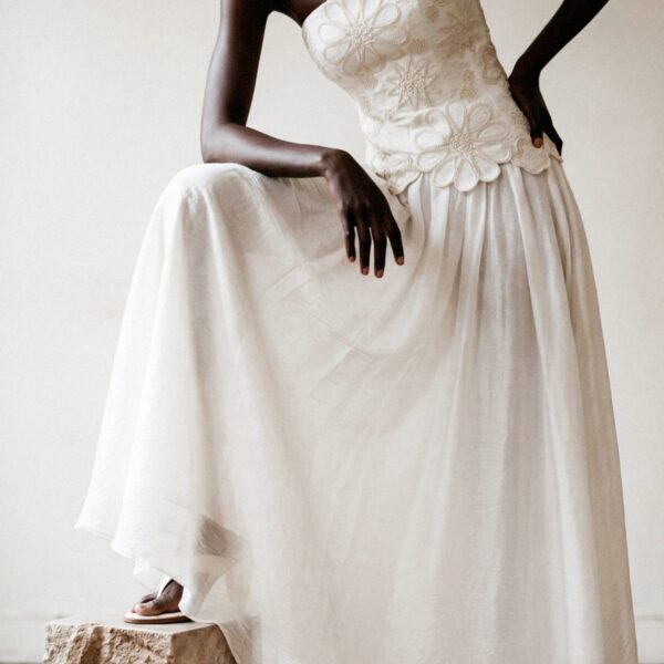 Aje Gia Embroidered Gown, view 7