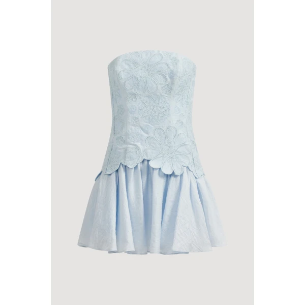 Aje Gia Embroidered Mini Dress, view 3