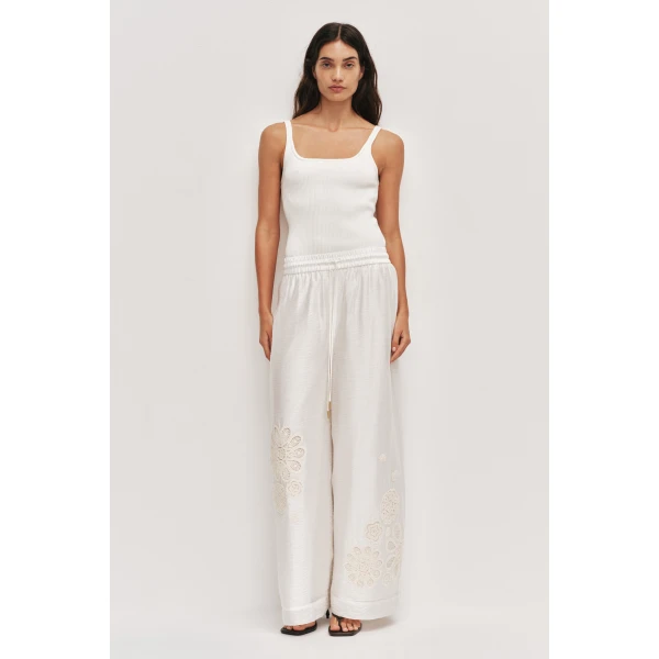Aje Gia Embroidered Pant, view 2