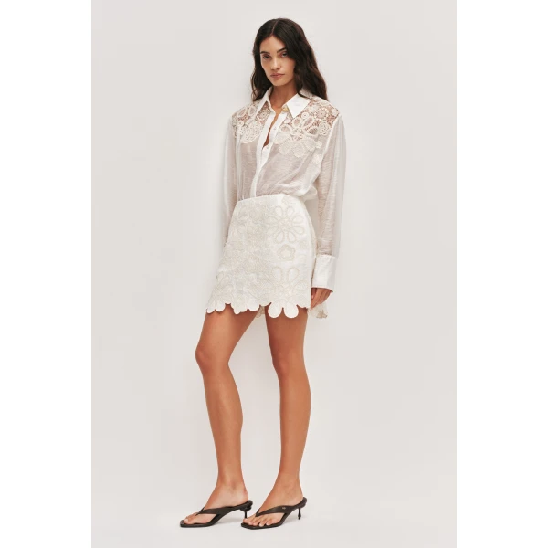 Aje Gia Embroidered Shirt, view 4